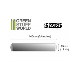 Green stuff world : Rouleau Texturé - Plain - Lisse 25mm