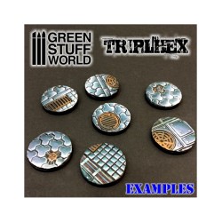 Green stuff world : Rouleau Texturé - Triple Hex - Hexagones Triple