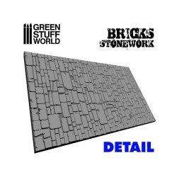 Green stuff world : Rouleau Texturé - Bricks - Mur de Briques
