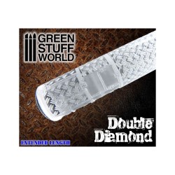 Green stuff world : Rouleau Texturé - Double Diamond - Diamant Double
