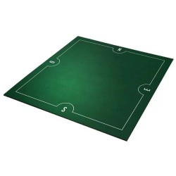 Tapis Bridge Coeur de Pique Excellence Vert 78 X 78 cm -...