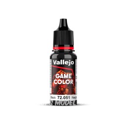 Vallejo Peinture Acrylique Game Color Nouvelle gamme 72051 Noir 17ml