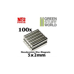 GSW : Aimants Neodymes 5x2 mm - 100 units N35