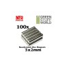 GSW : Aimants Neodymes 5x2 mm - 100 units N35