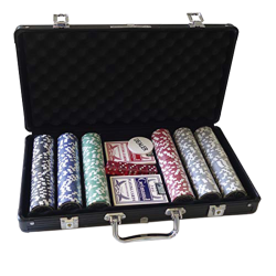 Poker - Mallette Premium Grimaud, 300 Jetons 11,5 g marqués, 2 jeux Grimaud