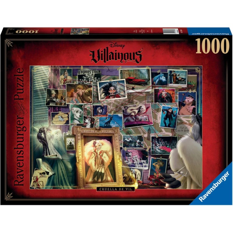 Puzzle 1000 pièces - Cruella d'Enfer