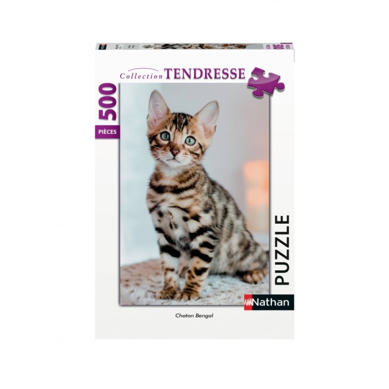 Puzzle 500 pièces - Chaton Bengal