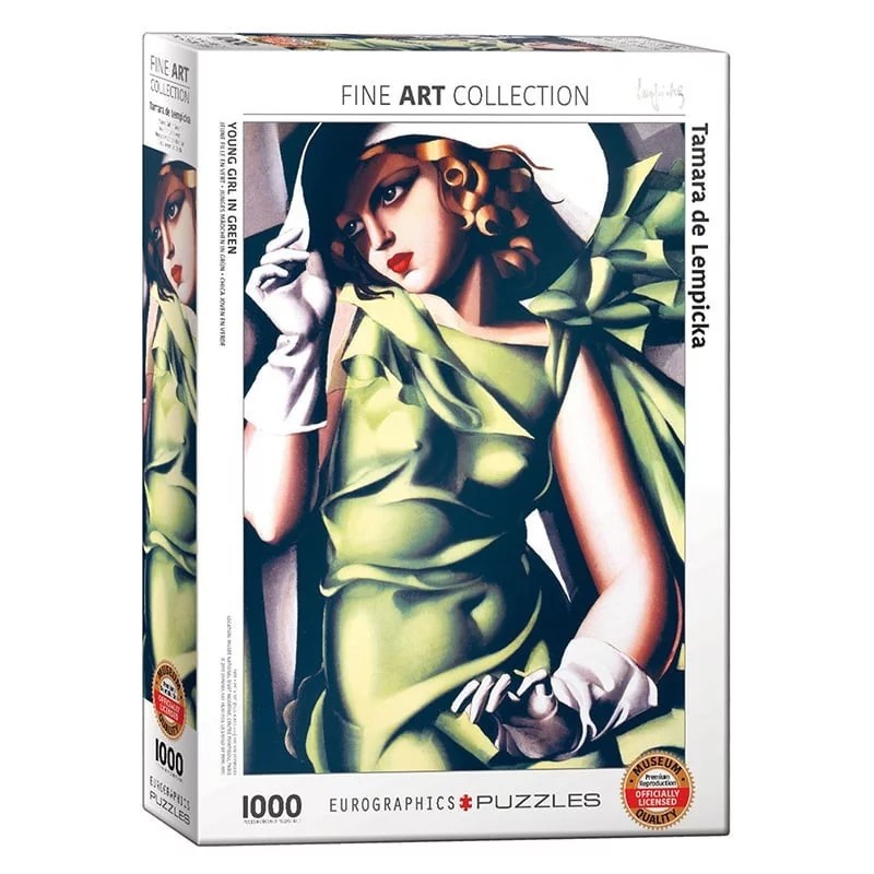 Puzzle 1000 pièces - Jeune Fille en Vert de Tamara de Lempicka