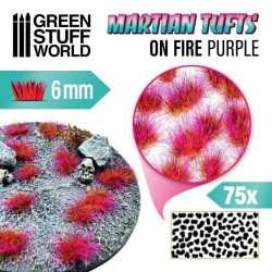Green stuff world : Touffes d'herbe martienne - ON FIRE PURPLE