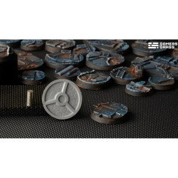 Gamers Grass : Spaceship Corridor Bases, Round 32mm (x8)