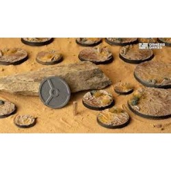 Gamers grass : Deserts of Maahl Bases, Round 40mm (x5)