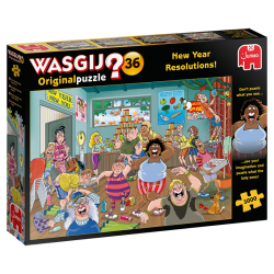 Wasgij Originalpuzzle 36 - 1000 pcs - New Year Resolutions !