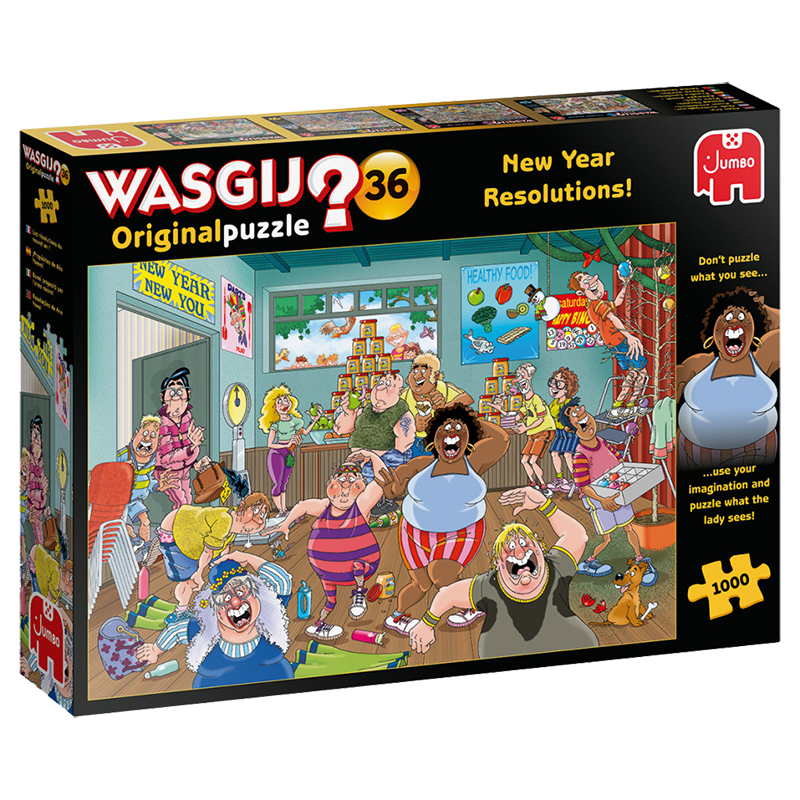 Wasgij Originalpuzzle 36 - 1000 pcs - New Year Resolutions !