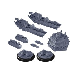 DYSTOPIAN WARS - EMPIRE SUPPORT SQUADRONS