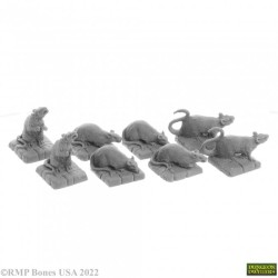 Reaper Miniatures : Dire Rats (8)