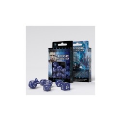 Classic RPG Dice Set - Cobalt/Blanc