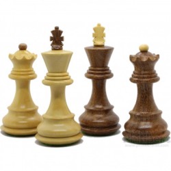 Pièces échecs Russian Zagreb Buis/ Accacia n°5