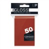 Ultra PRO : 50 sleeves Standard Rouge