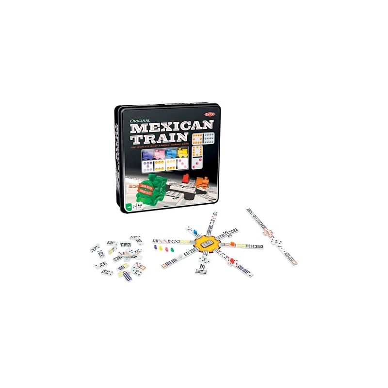 Dominos Mexican Train boite metal