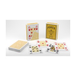 Jeu de 54 cartes Poker 100% pvc 4 index Jumbo "LOTUS" dos...