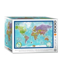 Puzzle Eurographics : Map of the World - 5000 Pièces