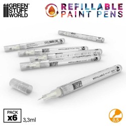 Green stuff world : Stylo-feutre rechargeable 0.5 (pack x6)