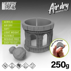 Green stuff world : Foam Clay Gris 250gr - Matériau polyvalent pour cosplay, modélisme et artisanat