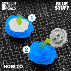 Green stuff world : Plastique Blue Stuff Réutilisable - Moules Faciles et Instantanés