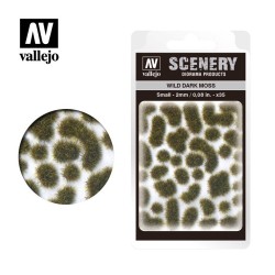 Vallejo Scenery : Wild Dark Moss : 2mm