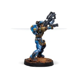 Infinity - panoceania - Dr. Priya Harper, Archeo-raider (Plasma Carbine)