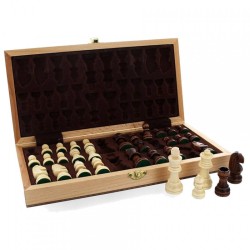 SMIR - Coffret Echecs Bois 30x15