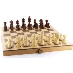 SMIR - Coffret Echecs Bois 30x15