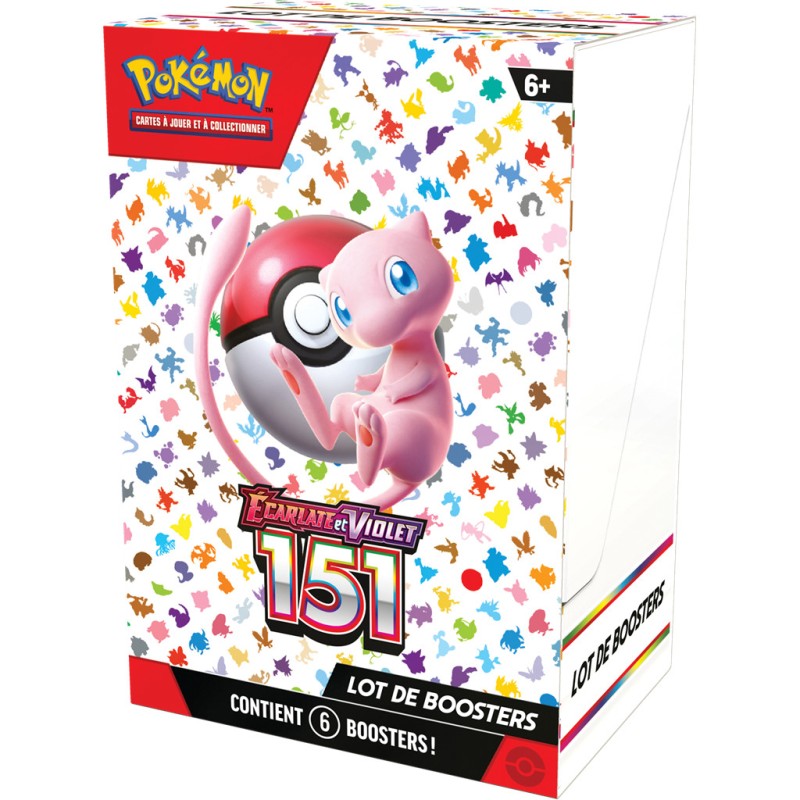 🧢 Pokémon JCC – Bundle de 6 Boosters : Écarlate & Violet 3.5 – 151