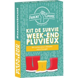 ☔ Parent Épuisé – Kit de Survie : Week-End Pluvieux