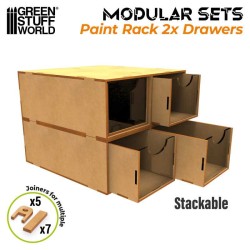 GSW : Ensemble modulaire 2x tiroirs MDF