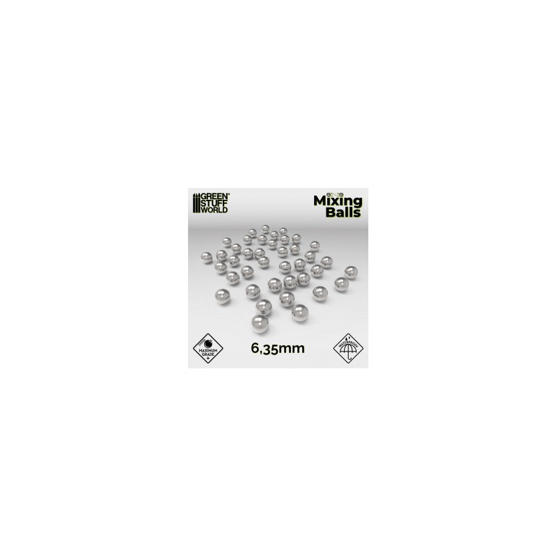 Green Stuff World : Billes Agitateurs 6,35 mm (40 Unités)
