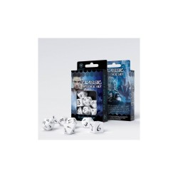 🧝‍♂️ Set de dés JdR - Blanc & Noir Classic