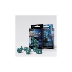 Set de Dés JDR Classique - Tempête & Blanc