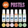 AK Interactive – Pastels - Pastel Colors – Set 6x17 ml