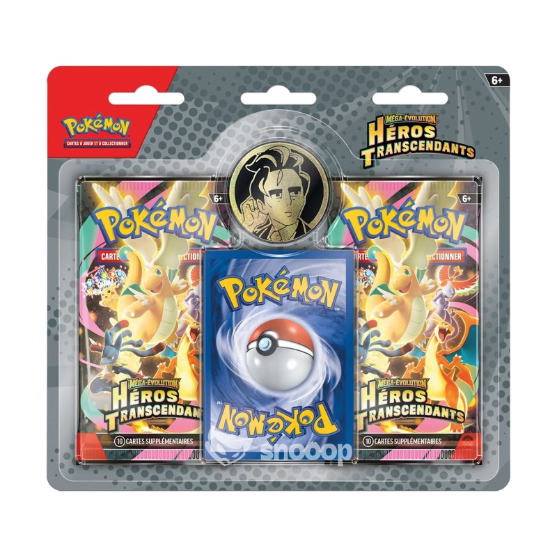 Pokémon – Duopack 2 Boosters ME2.5 : Méga-Évolutions – Héros Transcendants (Dodoala d’Okuba ou saquedeneu)