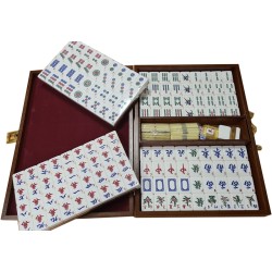 Mah-Jong Standard Boite Bois Macajou