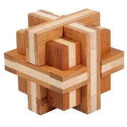 Casse-Tête Fridolin Bambou Double Croix
