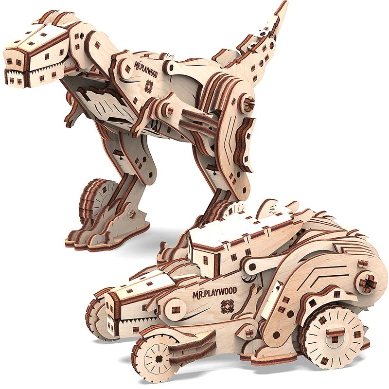Dinocar Modèle 3D Mobile En Bois