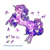 Rainbow Wooden Puzzle Licorne 110 Pcs