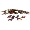 Rainbow Wooden Puzzle Lion 121 Pcs