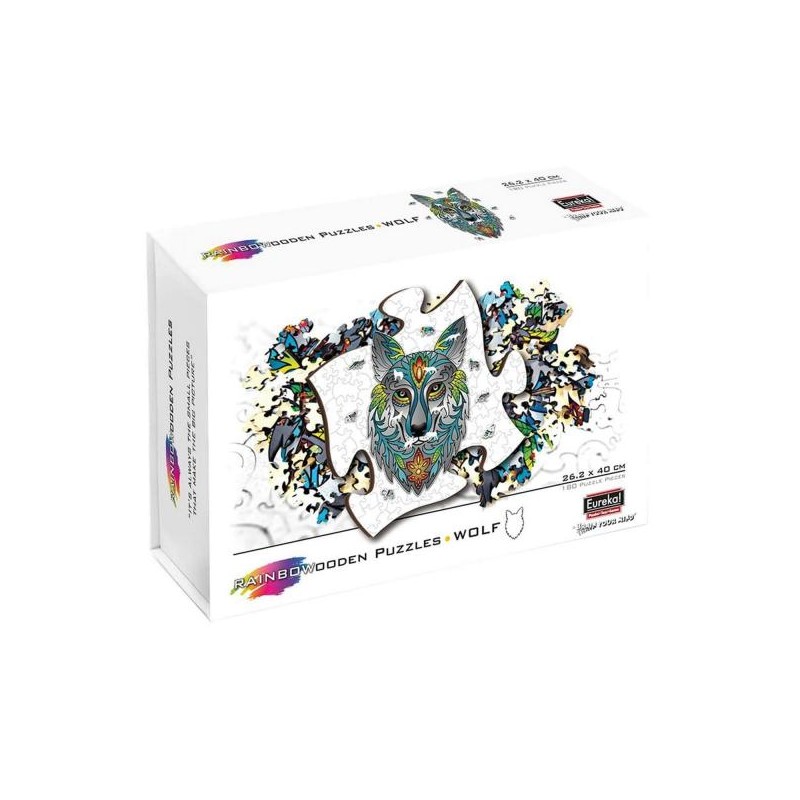 Rainbow Wooden Puzzle Loup 180 Pcs