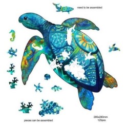 Rainbow Wooden Puzzle Tortue 125 Pcs