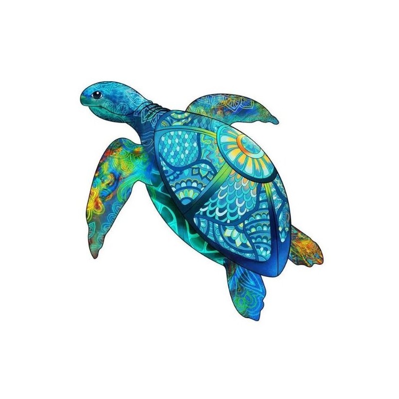 Rainbow Wooden Puzzle Tortue 125 Pcs