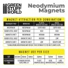 Green stuff world : Aimants Neodymes 2x1 mm - 100 units N52