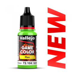 Vallejo : Game Color Fluo - Fluorescent Green 72.104